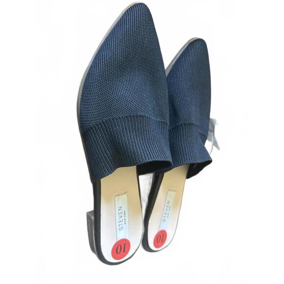 Steven by Steve Madden Black Knit Pointed Toe Mules Size 10 NWT - Picture 3 of 7